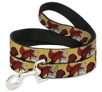 Crunchyroll Pet Leash, Dog Leash, My Hero Academia Mirio Togata Upper Cut Pose Yellow, 6 Feet Long 1.0 Inch Wide