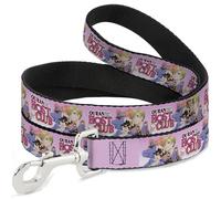 Crunchyroll Pet Leash, Dog Leash, Ouran High School Character Group Pose and Title Logo Pinks, 6 Feet Long 1.0 Inch Wide