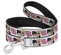 Crunchyroll Pet Leash, Dog Leash, Ouran Host Club Kyoya Haruhi and Antoinette Pose White, 4 Feet Long 1.0 Inch Wide