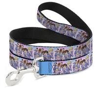 Crunchyroll Pet Leash, Dog Leash, Ouran Host Club Seven Character Sushi Dining Pose Pink Blue, 4 Feet Long 0.5 Inch Wide