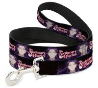 Crunchyroll Pet Leash, Dog Leash, The Apothecary Diaries Jinshi Pose and Title Logo Black, 4 Feet Long 1.5 Inch Wide