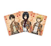Crunchyroll SAKAMI - Attack On Titan - 52 Playing Cards - Poker, Card Game, Deck, Playing Cards - Original & Licensed, White