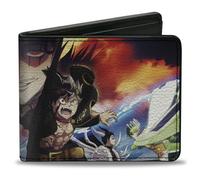 Crunchyroll Wallet, Bifold, Black Clover Season 3 Cover Art Pose, Vegan Leather, Multicolor, 4.0" x 3.5", Casual