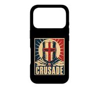 Crusade Knight Helmet Medieval Warrior Icon Case for iPhone 17 Pro