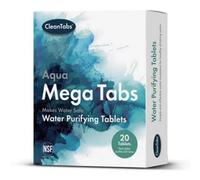 Crusader Aqua Mega Tabs Water Purifying Tablets Emergency & Camping Water Purifier 20 Pack