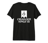 Crusader Kings III Game Logo White Premium T-Shirt