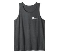 Crusader Kings III Game Logo White Tank Top, Men, Dark Heather Grey, X-Large