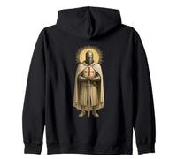 Crusader Knight Christian Templar Warrior Zip Hoodie