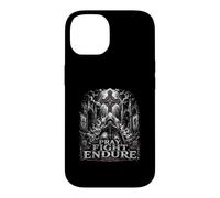 Crusader Knight Cross Pray Fight Endure Faith Case for iPhone 14