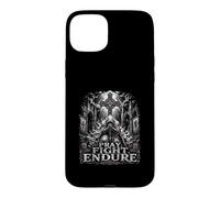 Crusader Knight Cross Pray Fight Endure Faith Case for iPhone 15 Plus