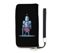Crusader Knight Slim Wallet for Women Long Purse Cute Clutch Wristlet Handbag Card Holders