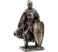 Crusader Knight With Shield 7" Statue 8713