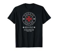 Crusader Knights Templar Cross Deus Vult 1095 Shield T-Shirt T-Shirt