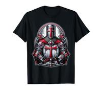 Crusader Knights Templar Crusader Distressed Cross Men T-Shirt