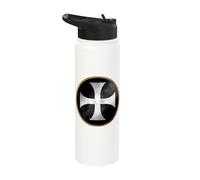 Crusader of the German Order. Medieval Stainless Steel Insulated Water Bottle
