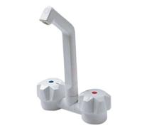 Crusader Reich Kama Mixer Tap 27mm White High-Quality Caravan And Motorhome Tap