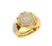 Crusader Ring, Knight Templar Ring for Men, Medieval Knight Sword Shield Ring Viking Cross Ring Templar Jewelry, Non-Precious Metal, no