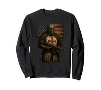 Crusader Templar Knight - Christian American Warrior of God Sweatshirt
