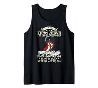 Crusader Warrior Knights Templar Cross Tank Top