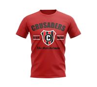 Crusaders Men's Mens Established Football T-Shirt in Red | Size: Medium Crusaders Red M