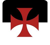 Crusades knights Templar Set of 6 Aluminium Coasters With Cork Feet In a Presentation Box