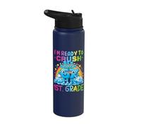Crush 1st Grade 67 Six Seve 6-7 Italian Brainrot Kids Meme Stainless Steel Insulated Water Bottle