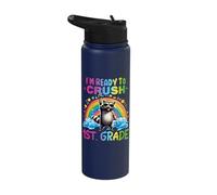 Crush 1st Grade Dabbing Unicorn Back to School Girls Gift Stainless Steel Insulated Water Bottle