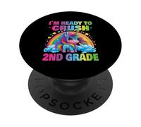 Crush 2nd Grade Dabbing Unicorn Back to School Girls Gift PopSockets Adhesive PopGrip