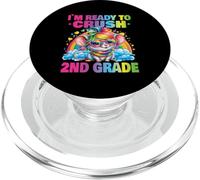 Crush 2nd Grade Dabbing Unicorn Back to School Girls Gift PopSockets PopGrip for MagSafe