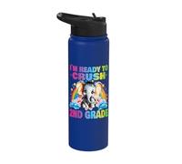 Crush 2nd Grade Dabbing Unicorn Back to School Girls Gift Stainless Steel Insulated Water Bottle