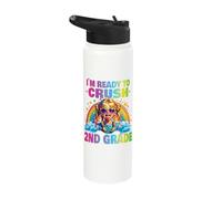 Crush 2nd Grade Dabbing Unicorn Back to School Girls Gift Stainless Steel Insulated Water Bottle