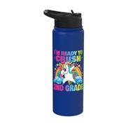 Crush 2nd Grade Dabbing Unicorn Back to School Girls Gift Stainless Steel Insulated Water Bottle