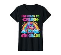 Crush 4th Grade Dabbing Unicorn Back to School Girls Gift T-Shirt