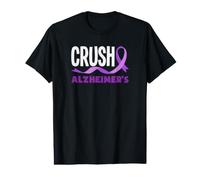 Crush Alzheimer's Awareness Purple Ribbon Support Value Graphic T-Shirt