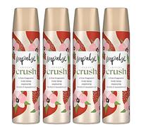 Crush Body Spray Deodorant 75ml, Pack of 4 - Inspired by Orchid & Sandalwood | Long-Lasting Fruity Floral Scent, Compact Size, All-Day Freshness for Women on the Go