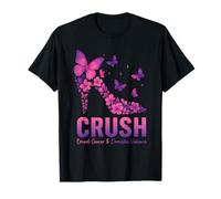 Crush Breast Cancer & Domestic Violence Pink High Heel T-Shirt