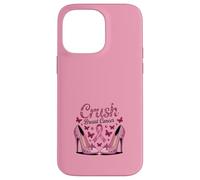 Crush Breast Cancer Pink Ribbon High Heels Butterflies Case for iPhone 14 Pro Max