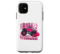 Crush Breast Cancer Pink Ribbon Monster Truck Awareness Case for iPhone 11