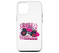 Crush Breast Cancer Pink Ribbon Monster Truck Awareness Case for iPhone 12/12 Pro