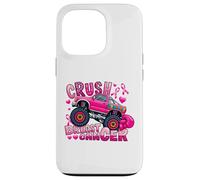 Crush Breast Cancer Pink Ribbon Monster Truck Awareness Case for iPhone 13 Pro