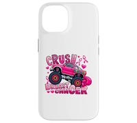 Crush Breast Cancer Pink Ribbon Monster Truck Awareness Case for iPhone 14