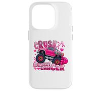 Crush Breast Cancer Pink Ribbon Monster Truck Awareness Case for iPhone 14 Pro