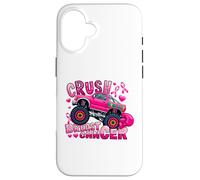 Crush Breast Cancer Pink Ribbon Monster Truck Awareness Case for iPhone 16
