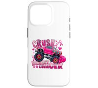 Crush Breast Cancer Pink Ribbon Monster Truck Awareness Case for iPhone 16 Pro
