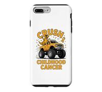 Crush Childhood Cancer Awareness Monster Truck Dinosaur Case for iPhone 7 Plus/8 Plus
