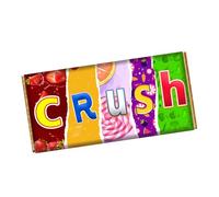 Crush Chocolate Bar Wrapper Novelty Gift Present For Partner Lover On Valentines Day Birthday Xmas CH-9128 (with chocolate bar (100g))