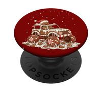 Crush Christmas Gingerbread Monster Trucks PopSockets Adhesive PopGrip
