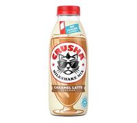 Crusha Caramel Latte Milkshake Mix 1 x 1ltr Bottle | Barista-Inspired Flavour Syrup for Creamy Milkshakes