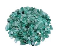 Crushed Crystal Chips Stone, Green Strawberry Crystal Gravel 5-12mm Fish Tank Bedding Flower Pots Buddha Use 500g/1000g(9-12mm,1000g)