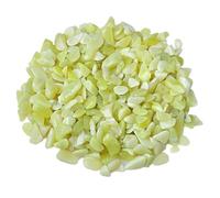 Crushed Crystal Chips Stone, Lemon Jade Crystal Crushed Stones 5-12mm 500g 1000g Fish Tank Flower Pots Landscaping Buddha Decor(9-12mm,500g)